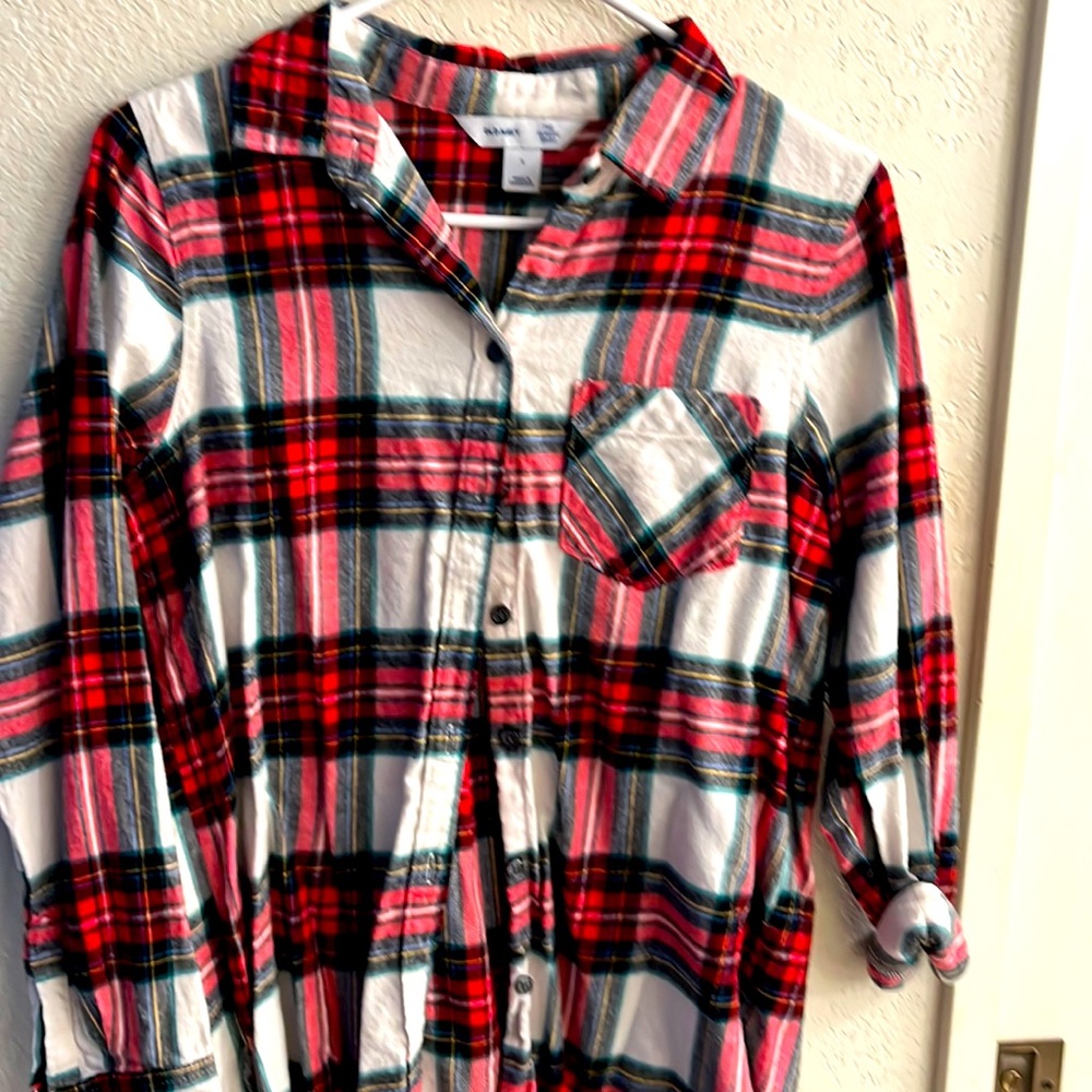 Old Navy button down flannel size small